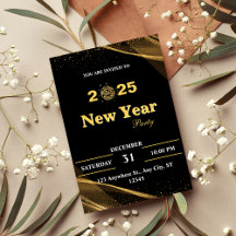 Personalized New Year's Party Invitation