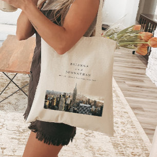 Personalized New York Wedding Tote Bag