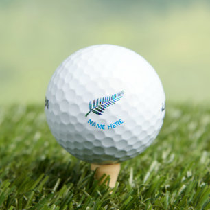 PERSONALIZED NEW ZEALAND FERN PAUA GOLF BALLS