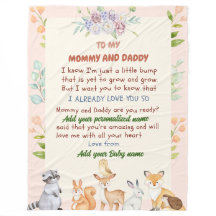 Personalized Newborn Blanket with Name Gift