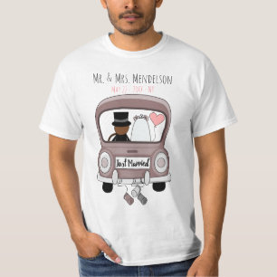 Personalized newly weds honeymoon T-Shirt