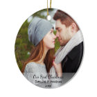 Personalized Newlywed Photo Our First Christmas