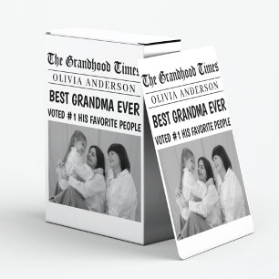 Personalized Newspaper    Best Grandma Gift Playing Cards