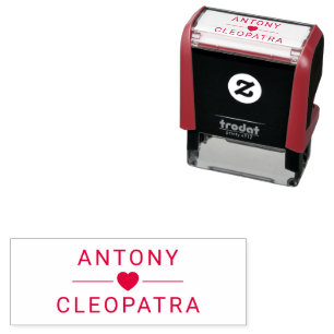 Personalized Nickname Pair Self-Inking Stamp Desig