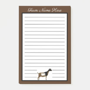 Personalized Nigerian Dwarf Dairy Goat Post-it Notes