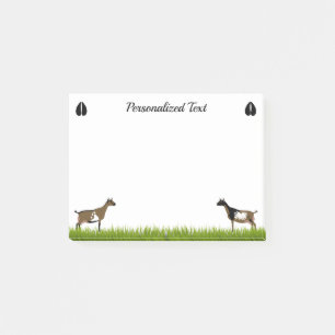 Personalized Nigerian Dwarf Dairy Goat Post-it Notes