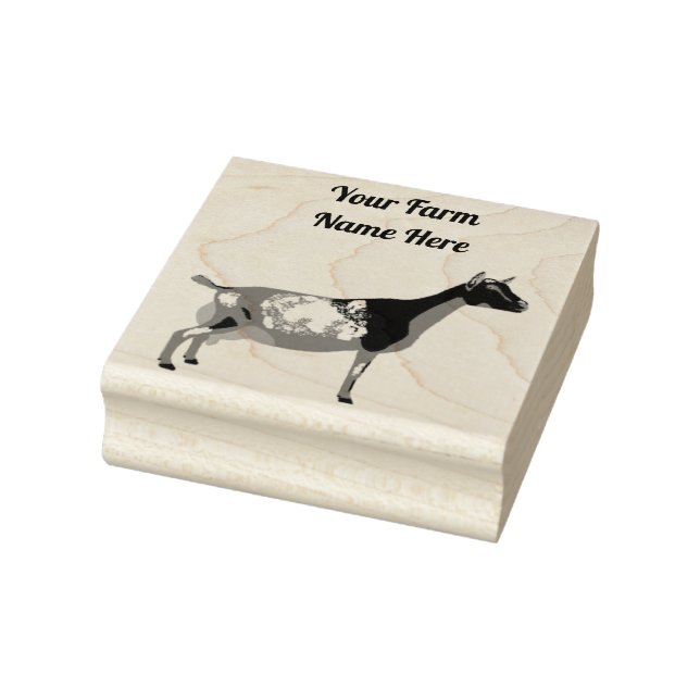 Personalized Nigerian Dwarf Dairy Goat Rubber Stamp (Stamp)