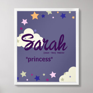 Personalized Night Sky Poster - Dreamy Purple 