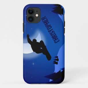 Personalized Night Snowboard iPhone 5 Case