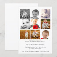 Personalized Nine Photo Template