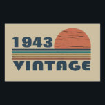 Personalized ninety vintage 90th birthday party sticker<br><div class="desc">Add some originality to your wardrobe with this vintage birthday graphic design featuring awesome typography font lettering. It's a great gift idea for men,  women,  husbands,  wives,  grandma,  and grandpa who will love this one-of-a-kind artwork. Perfect for a fun holiday present at your birthday party.</div>