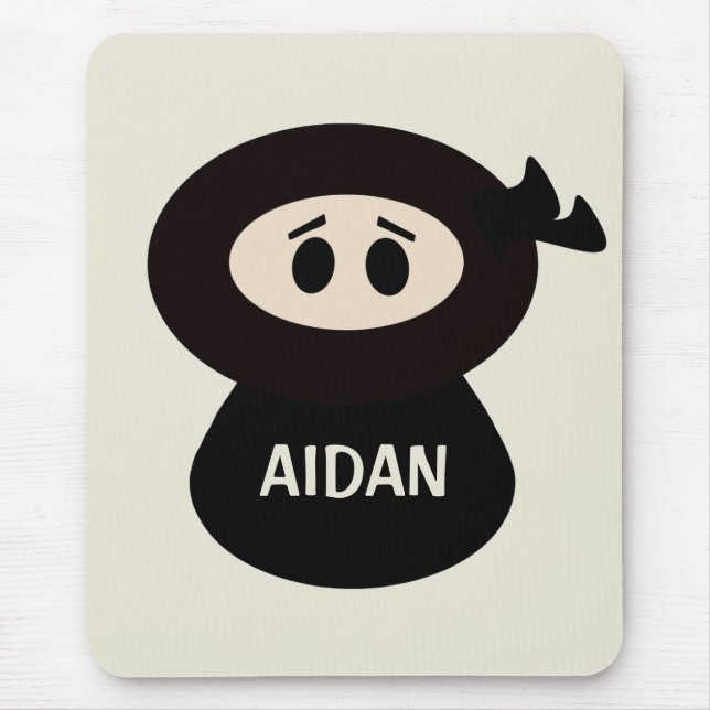 Personalized Ninja Mousepad for Kids (Front)