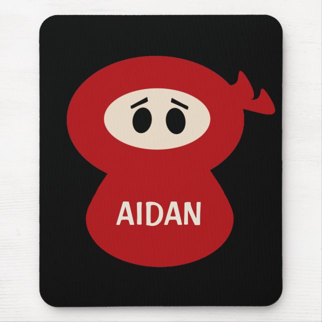 Personalized Ninja Mousepad for Kids (Front)