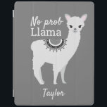 Personalized "NO Prob Llama" iPad Case - Grey<br><div class="desc">Elevate your iPad protection game with our Personalized "NO Prob Llama" iPad Case in sophisticated grey. This iPad case offers the perfect blend of style, humour, and personalization. Crafted with precision to snugly fit your iPad, this case ensures easy access to all ports and buttons, while providing robust protection against...</div>