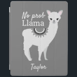 Personalized "NO Prob Llama" iPad Case - Grey<br><div class="desc">Elevate your iPad protection game with our Personalized "NO Prob Llama" iPad Case in sophisticated grey. This iPad case offers the perfect blend of style, humour, and personalization. Crafted with precision to snugly fit your iPad, this case ensures easy access to all ports and buttons, while providing robust protection against...</div>
