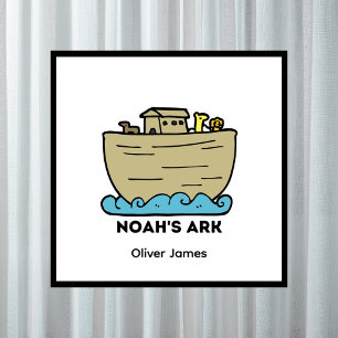 Personalized Noah's Ark Boy's Name  Poster