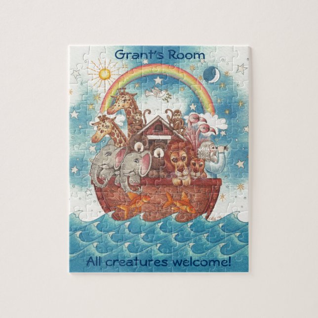 Personalized Noah's Ark Puzzle (Vertical)