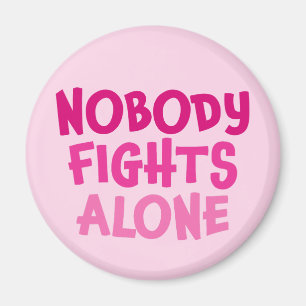 Personalized Nobody Fights Alone Magnet