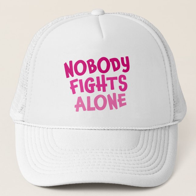 Personalized Nobody Fights Alone Performance Hat (Front)