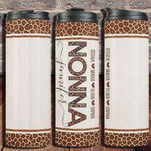 Personalized Nonna Tumbler Grandchildren's Names