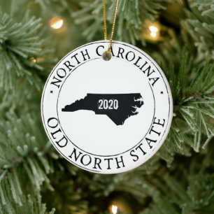 Personalized North Carolina Ornament