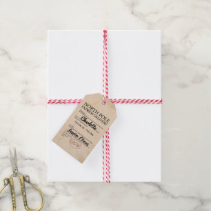 Personalized North Pole Express Delivery Christmas Gift Tags