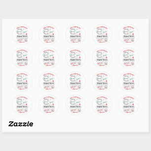Personalized North Pole Express Delivery Sticker 