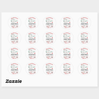 Personalized North Pole Express Delivery Sticker 