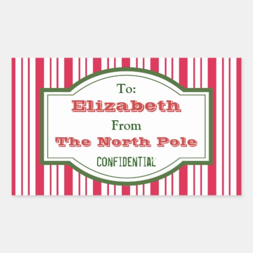 North Pole Stickers | Zazzle CA