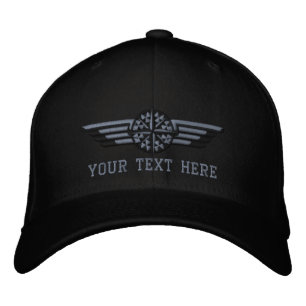 Personalized Northern Star Compass Pilot Wings Embroidered Hat