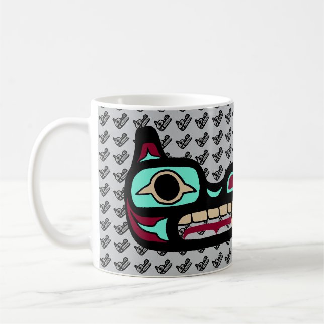 Personalized Northwest Coast Wolf Mug (Left)