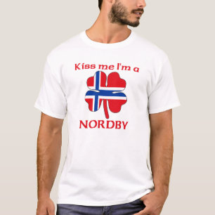 Personalized Norwegian Kiss Me I'm Nordby T-Shirt