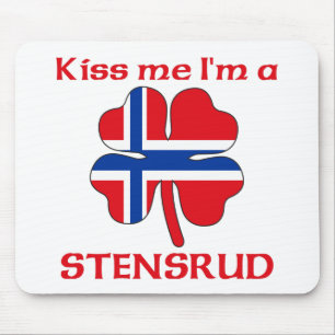 Personalized Norwegian Kiss Me I'm Stensrud Mouse Pad
