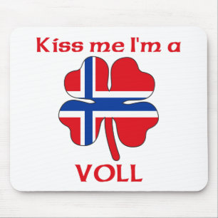 Personalized Norwegian Kiss Me I'm Voll Mouse Pad