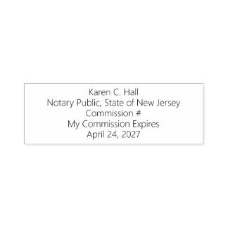 Personalized Notary Public Commission Expiration S Self-inking Stamp