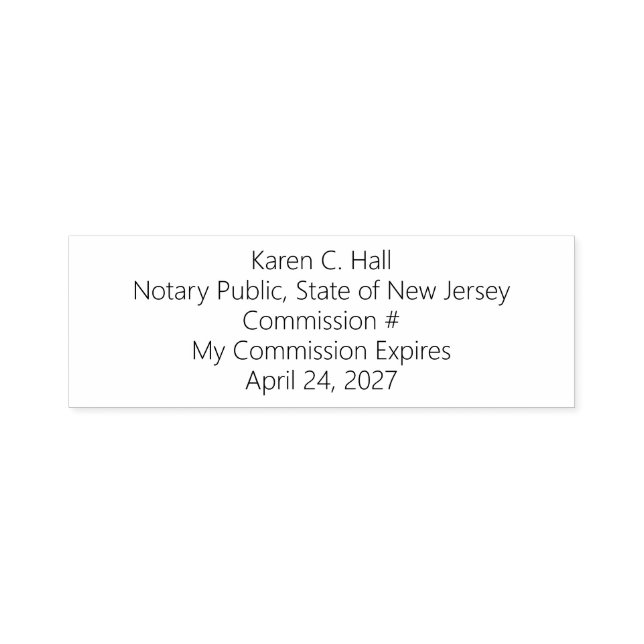 Personalized Notary Public Commission Expiration S Self-inking Stamp (Design)