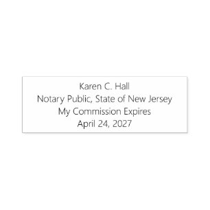 Personalized Notary Public Commission Expiration Self-inking Stamp