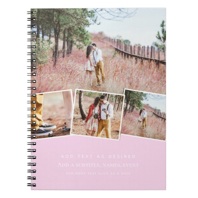 Personalized Note - Add Photos and Text Gift Idea Notebook (Front)
