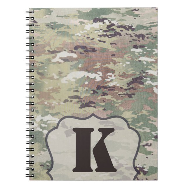 Personalized Note Book Army OCP Camo Uniform Camof (Front)