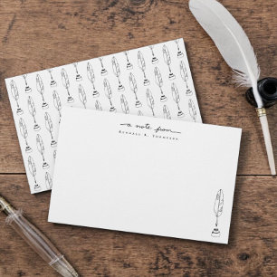 Personalized Note Cards Quill & Ink Stationery
