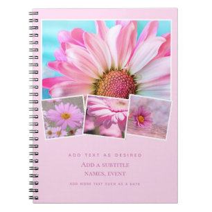 Personalized Notebook Add Photos  Text Gift Idea