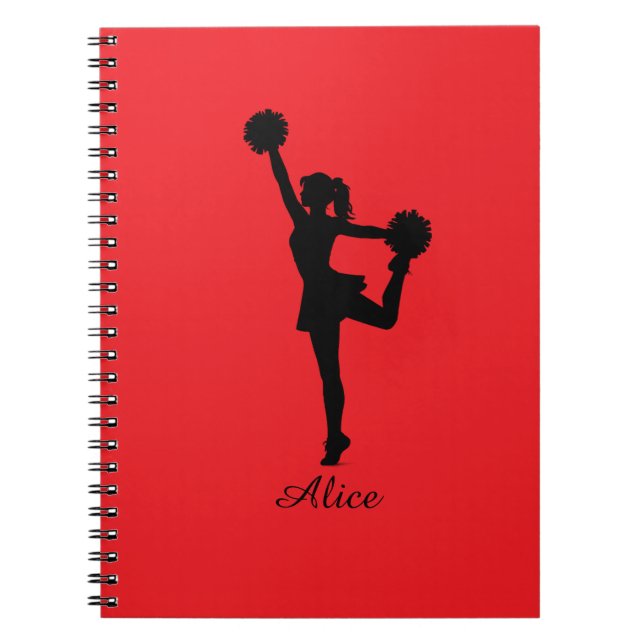 Personalized notebook design Art gift for girls  (Front)