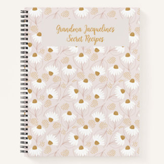 Personalized Notebook, Elegant Floral Gift for Her Notebook
