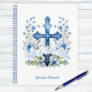 Personalized Notebook Faith in Full Bloom Easter