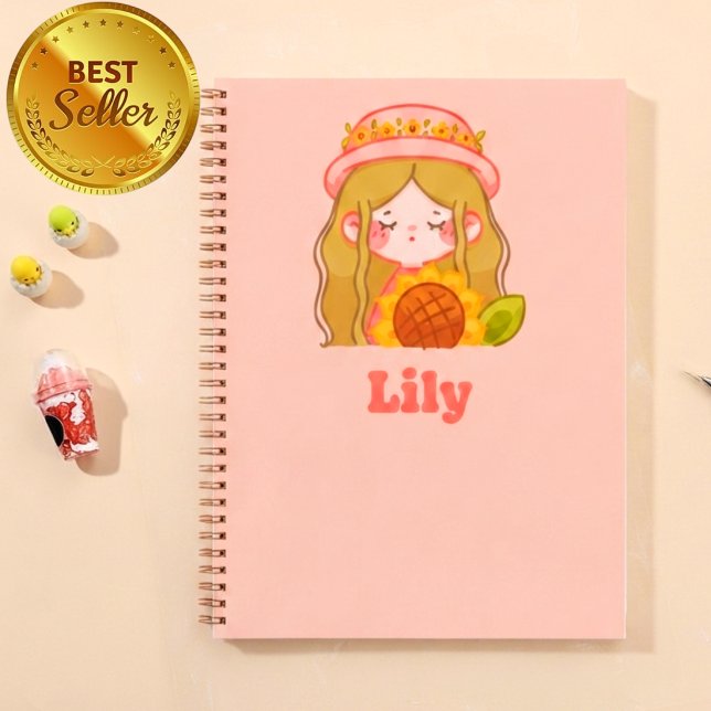Personalized Notebook for girls  (Creator Uploaded)