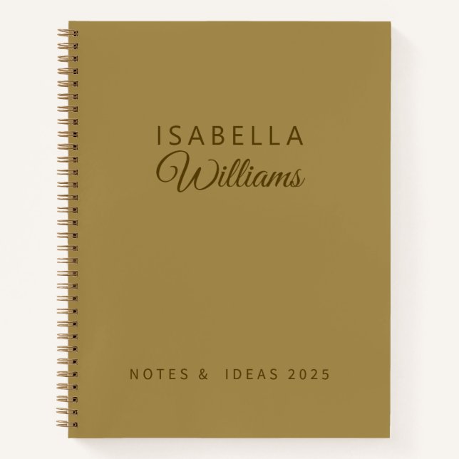 Personalized notebook Gold Professional Success (Front)