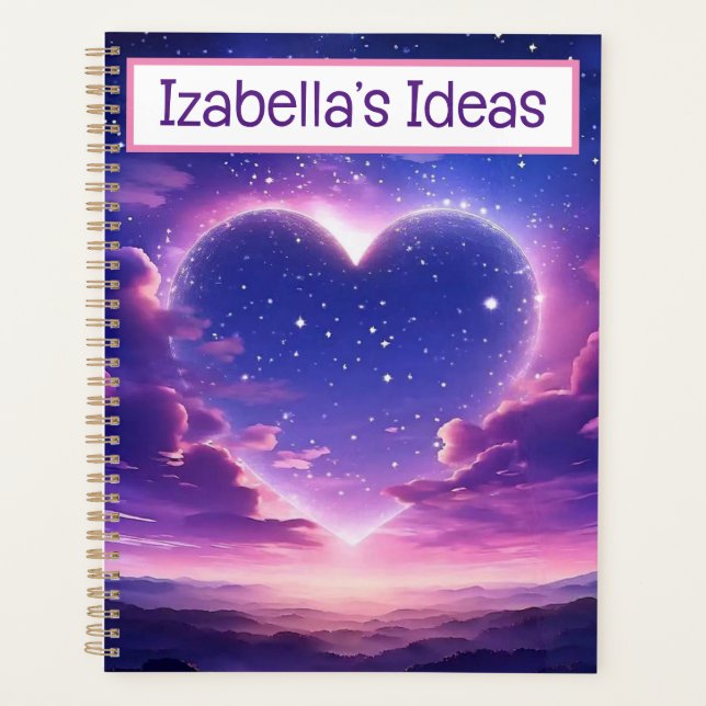Personalized notebook journal planner (Front)