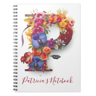 Personalized Notebook Letter P