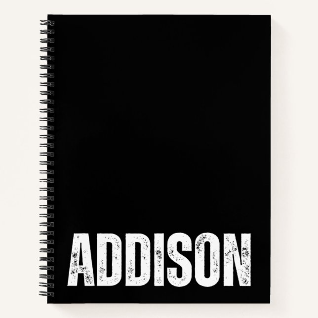 Personalized Notebook with Addison (Front)