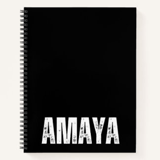 Personalized Notebook with Amaya